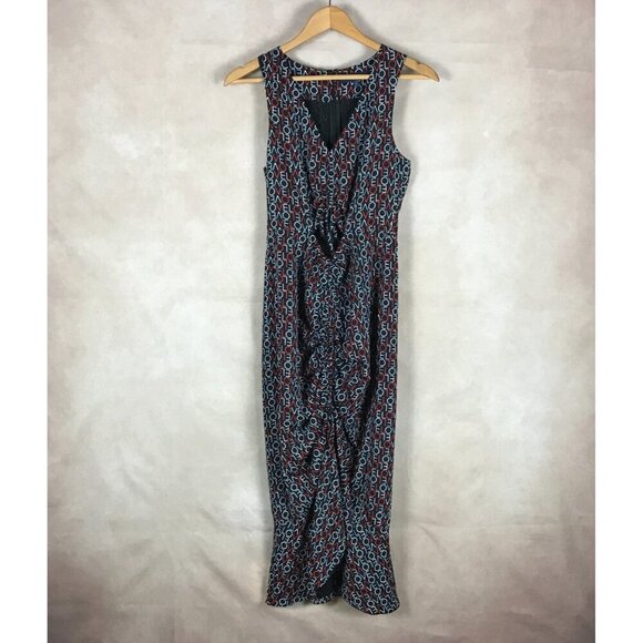 RACHEL ROY Cut-out LOVE Printed Midi Dress NEW Size 2 - Picture 11 of 11